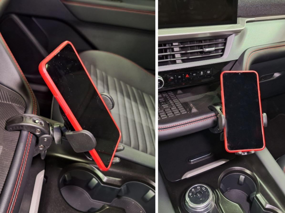 Phone Holder Mount for 2025 2026 Ford Explorer Center Console or Dashboard | Wireless Charging or Compatible with magsafe Round Magnets