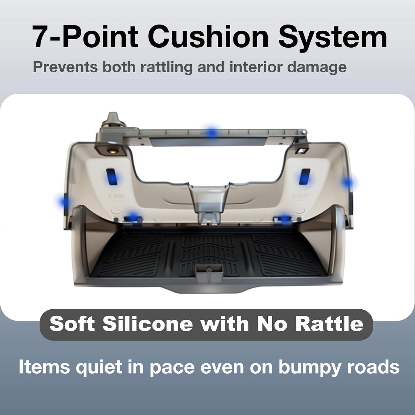 Tesla Hidden Under Screen Storage Box [One-tap Open &amp; Smooth Damping Slides] Center Console Organizer for Model Y Juniper Model 3 Highland 2026~2016 (Fit New Model Y/3 Standard, Premium &amp; Performance
