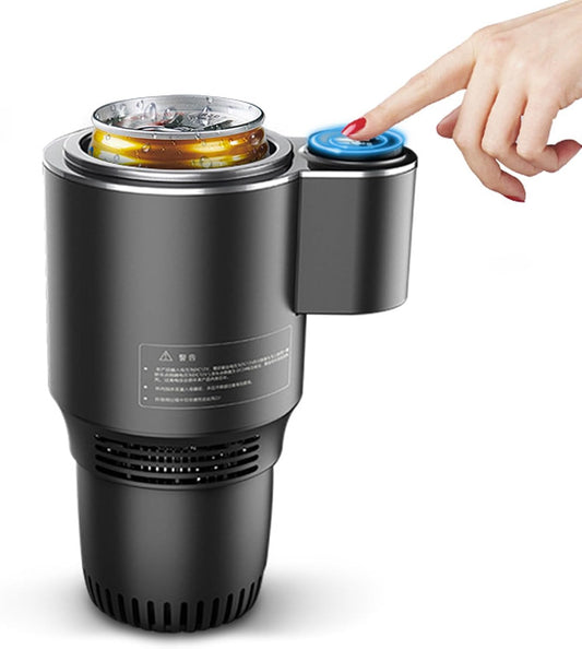 2 in 1 Smart Car Cup Warmer Cooler, 12V 36W Car Cooling and Heating Cup Mug Holder, Touch Control, Universal Intelligent Car Heated Cooling Travel Mug for Water Coffee Beverage