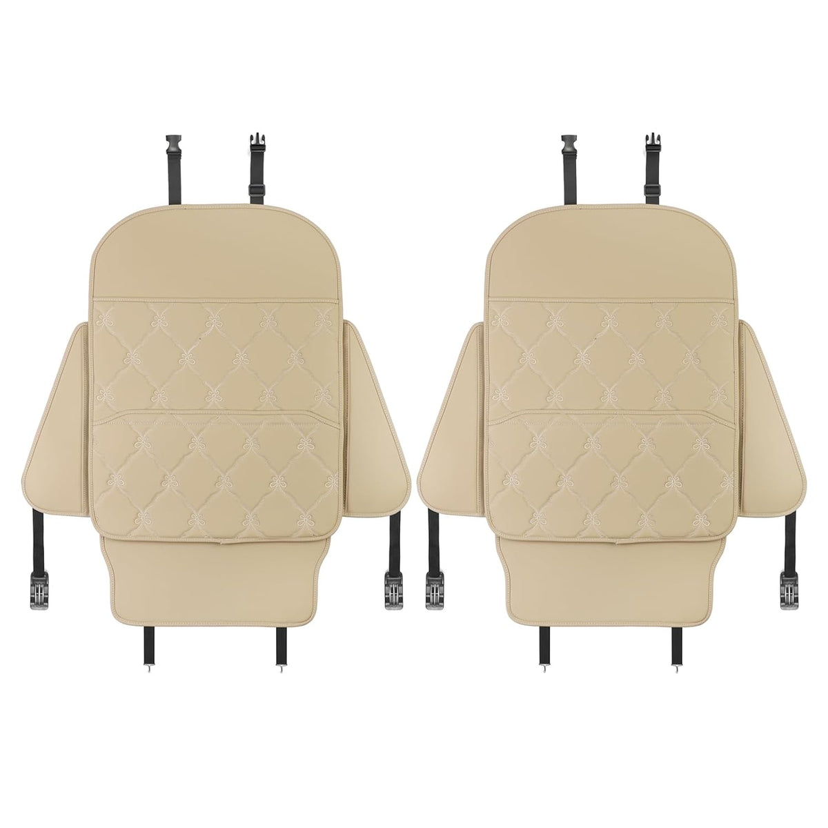 TAIKOO Seat Back Protector w/Dual Pockets,Guards Seats from Kicks & Scuffs