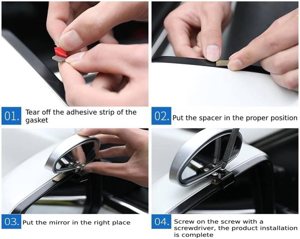 Blind Spot Mirrors Clip On, Car Side Mirror for Blindspot