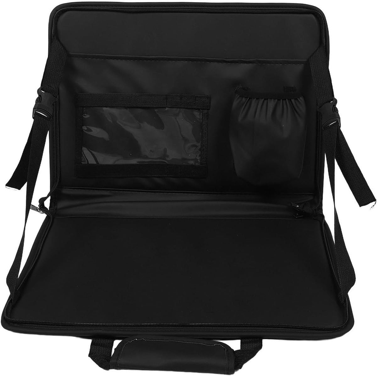 Ipetboom Foldable Car Laptop Tray with Pu Leather Storage Bag for Cars