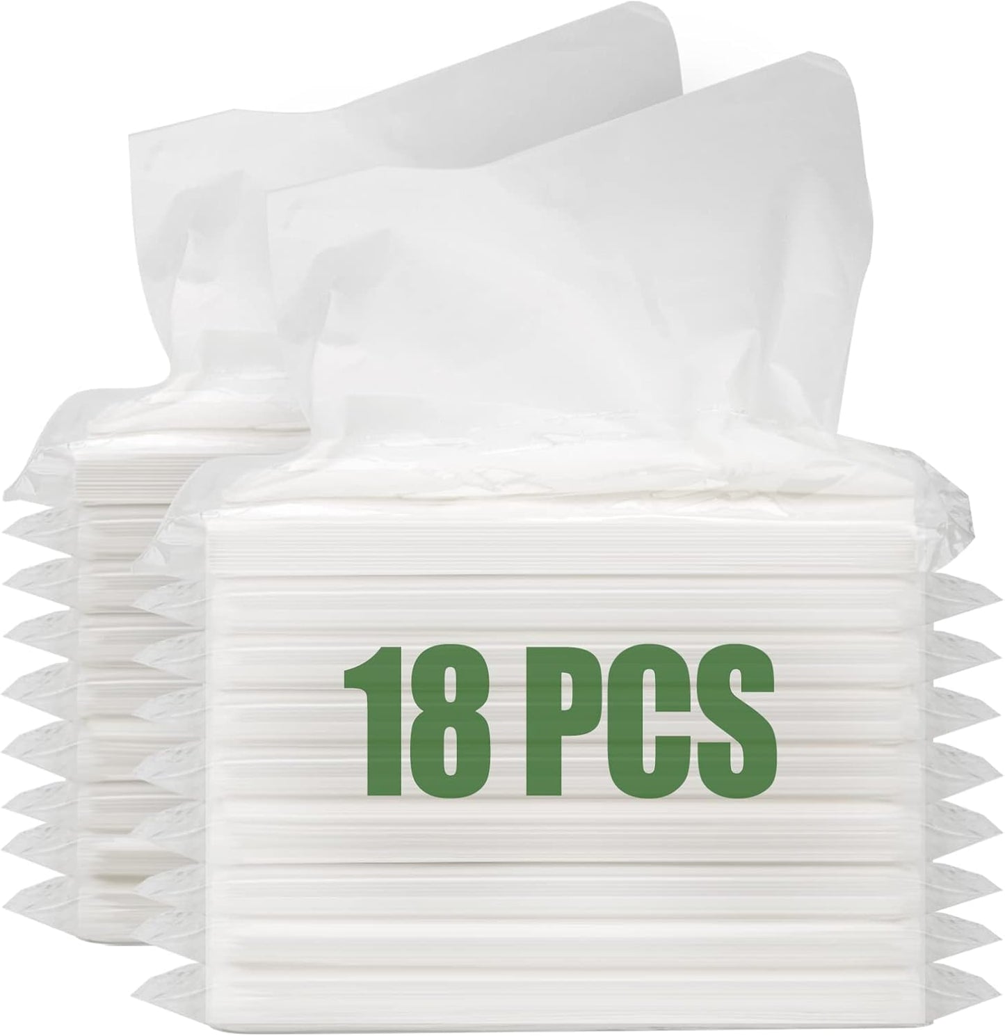 Car Tissue Refills, 18 Packs Car Tissues Auto Visor Tissue Refills for Visor, Napkins Holder Refill, Auto Travel Tissues, Soft and Smooth (18 Pieces)