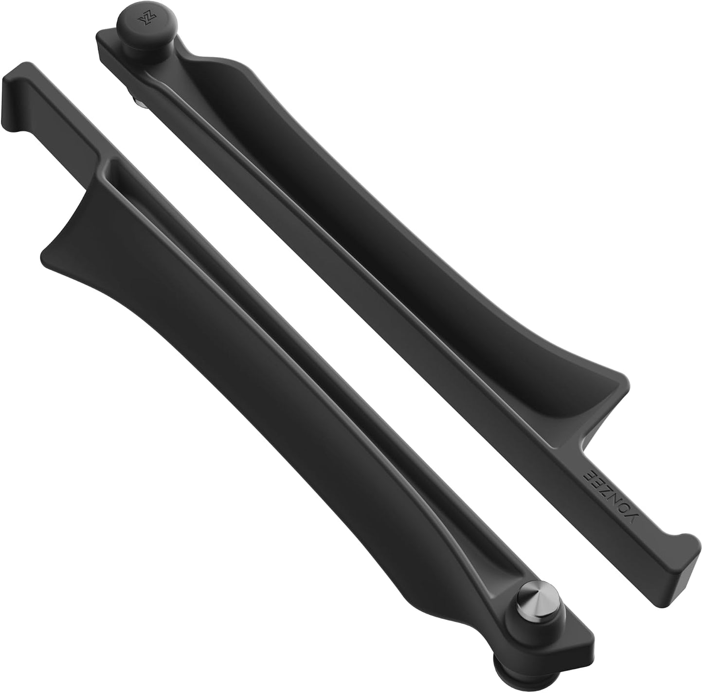 YONZEE Car Seat Gap Filler [2 Pack], Premium Silicone Side Console Organizer with Built-in Emergency Glass Breaker, Universal Fit Automotive Gap Blocker to Prevent Dropping, Car Interior Decor