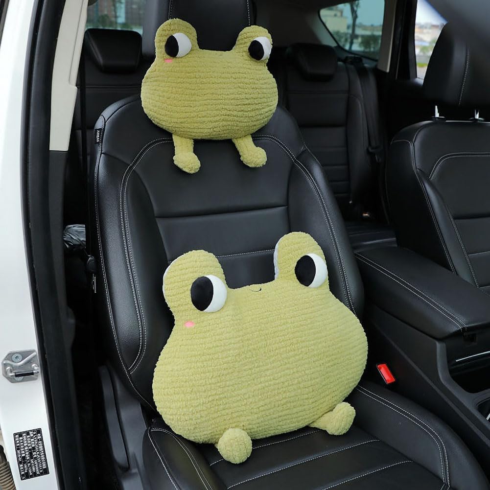 Frog-Shaped Car Headrest Neck Pillow - Drive in Style and Support-Frog Neck Pillow- 1 PCS