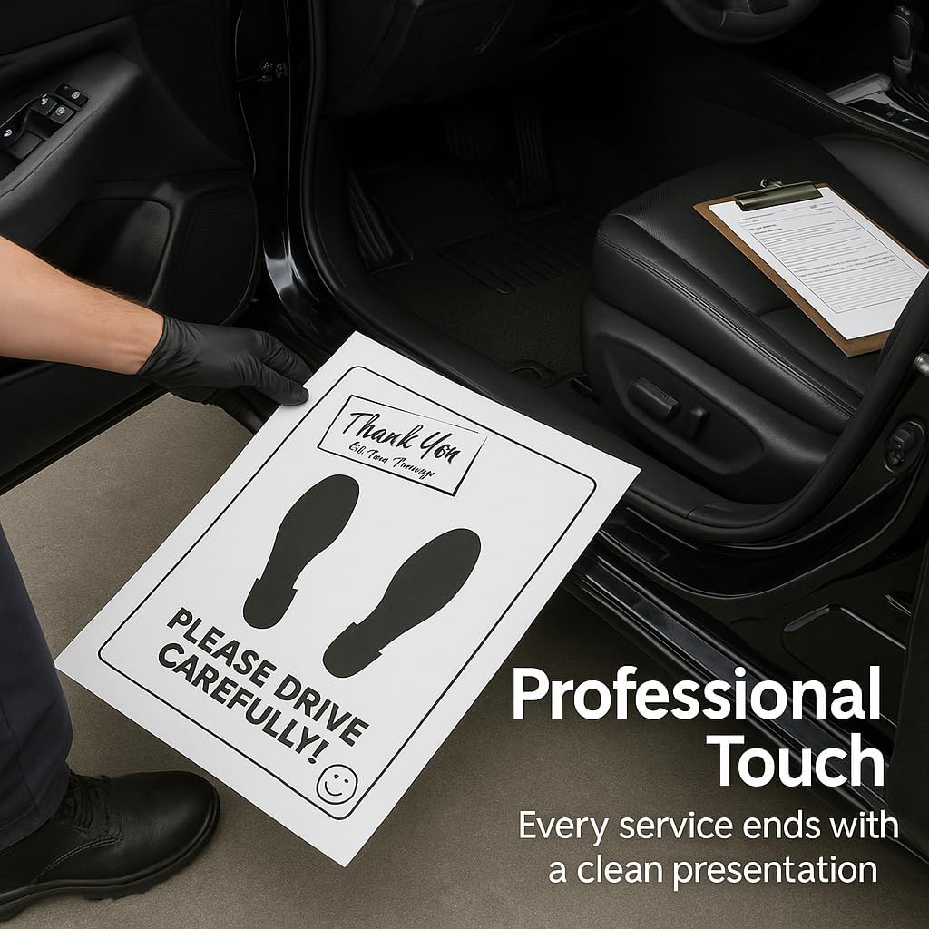 Hi-Tech Disposable Paper Car Floor Mats – Heavy Duty Waterproof Auto Mats – Weather Resistant, Tear Resistant, Fits All Vehicles – Perfect for Dealerships, Detail Shops & Car Washes – 500 Pack