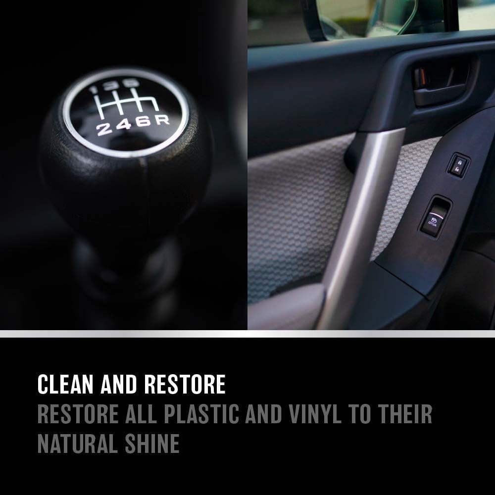 Interior Detailer - Matte Satin Finish Car Interior Cleaner and Protectant for Plastic, Rubber, and Vinyl - Car Detailing Products, Cleaning Supplies and Auto Care Accessories