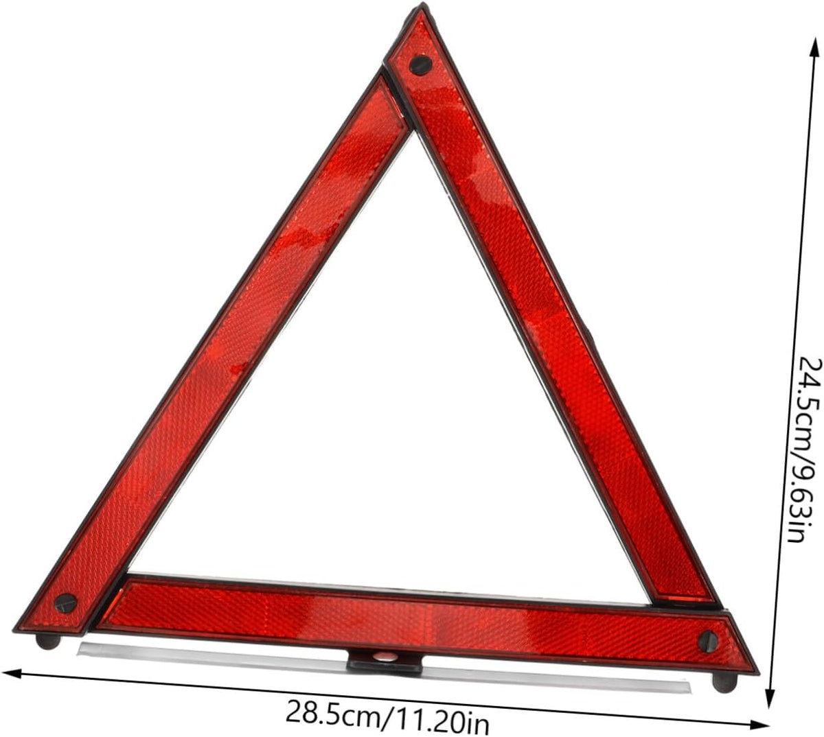 Reflective Triangle Warning Sign 3pcs ABS Frame for Road Parking