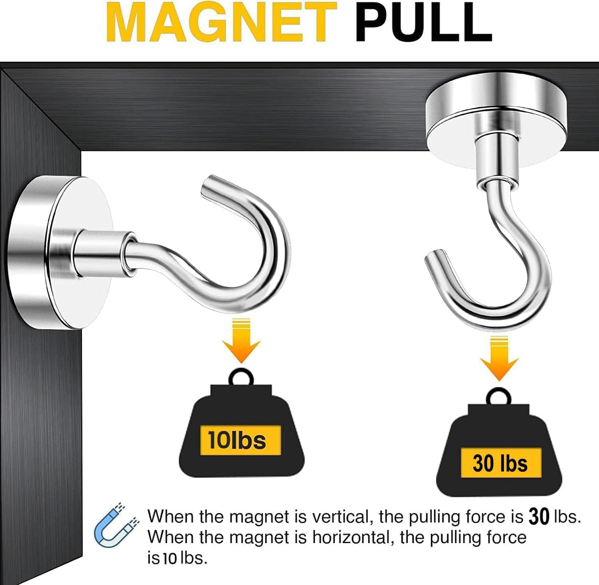 DIYMAG Magnetic Hooks 100pcs 30lbs Cruise Essentials 2026 Magnet Hook