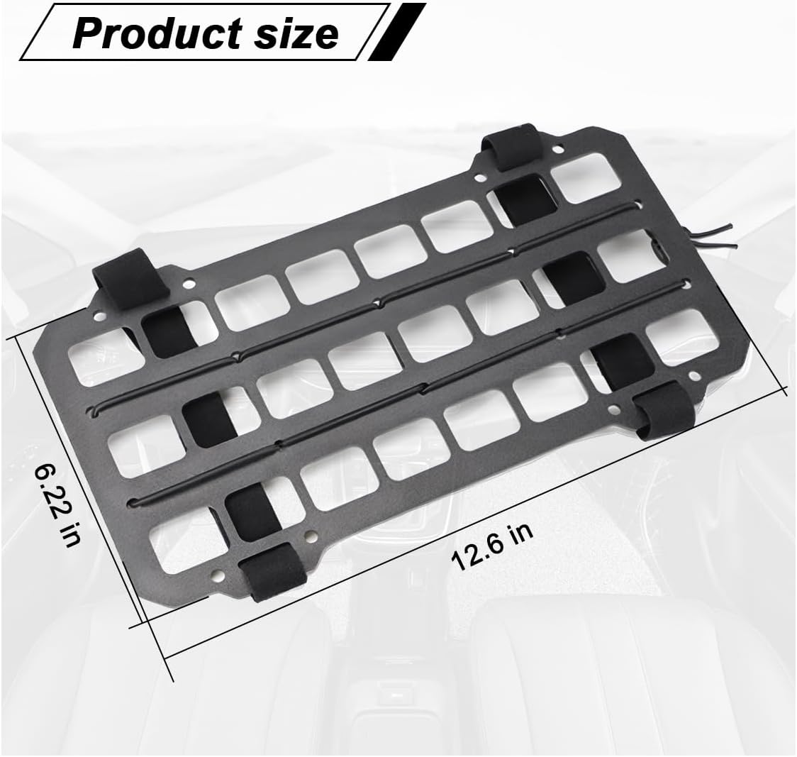 Car Rigid MOLLE Panel, Car Sun Visor Organizer Tactical Gear Rack
