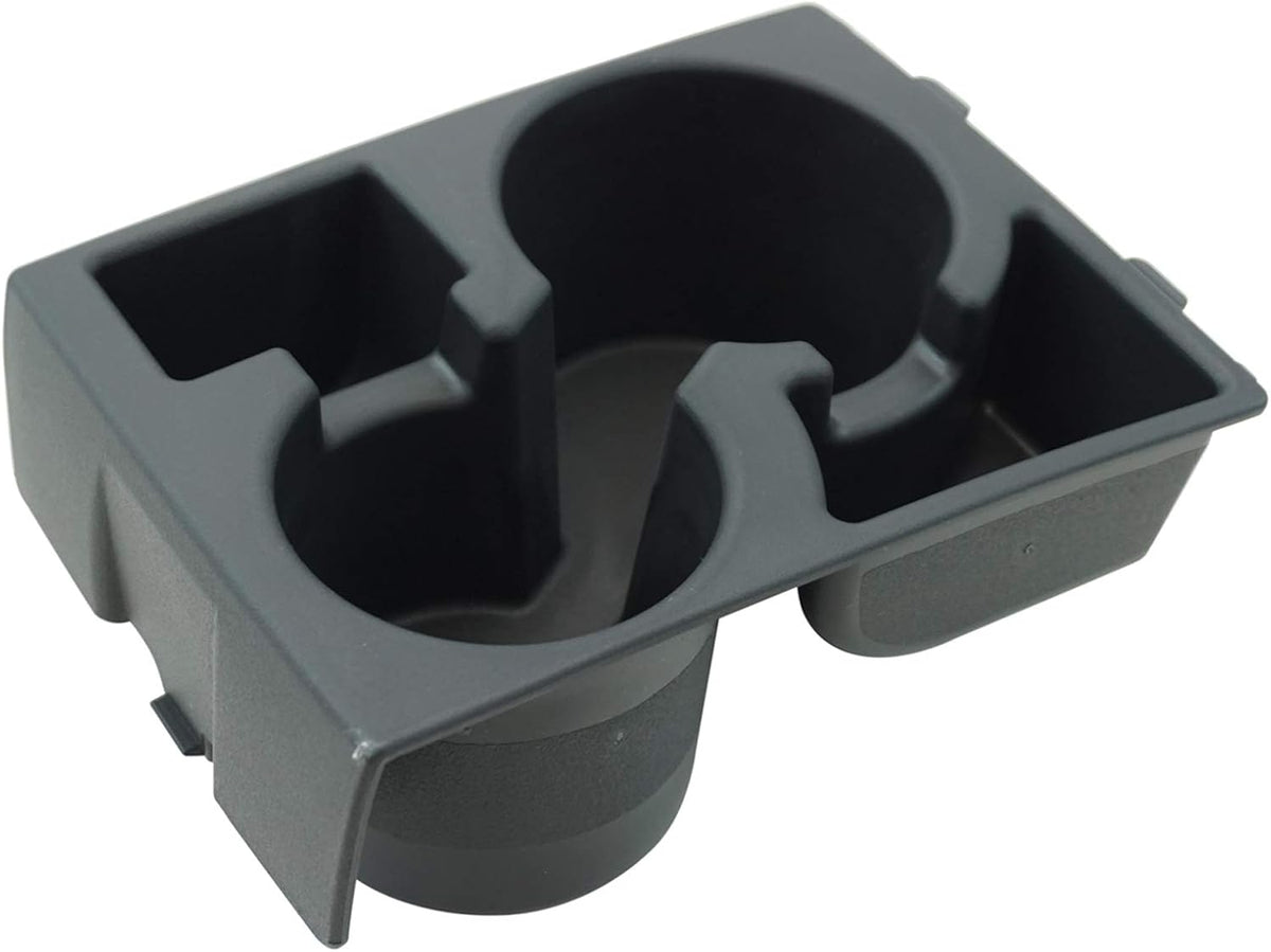 TRQ Front Center Console Mounted Dual Cup Holder