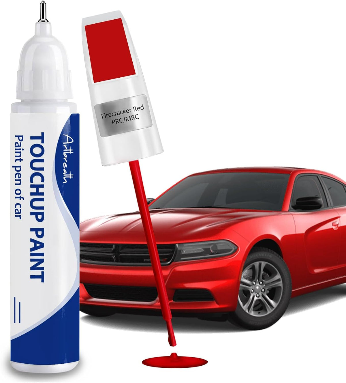 Velvet Red PRV/NRV Touch Up Paint for Dodge OEM Color Match Car Paint Pen