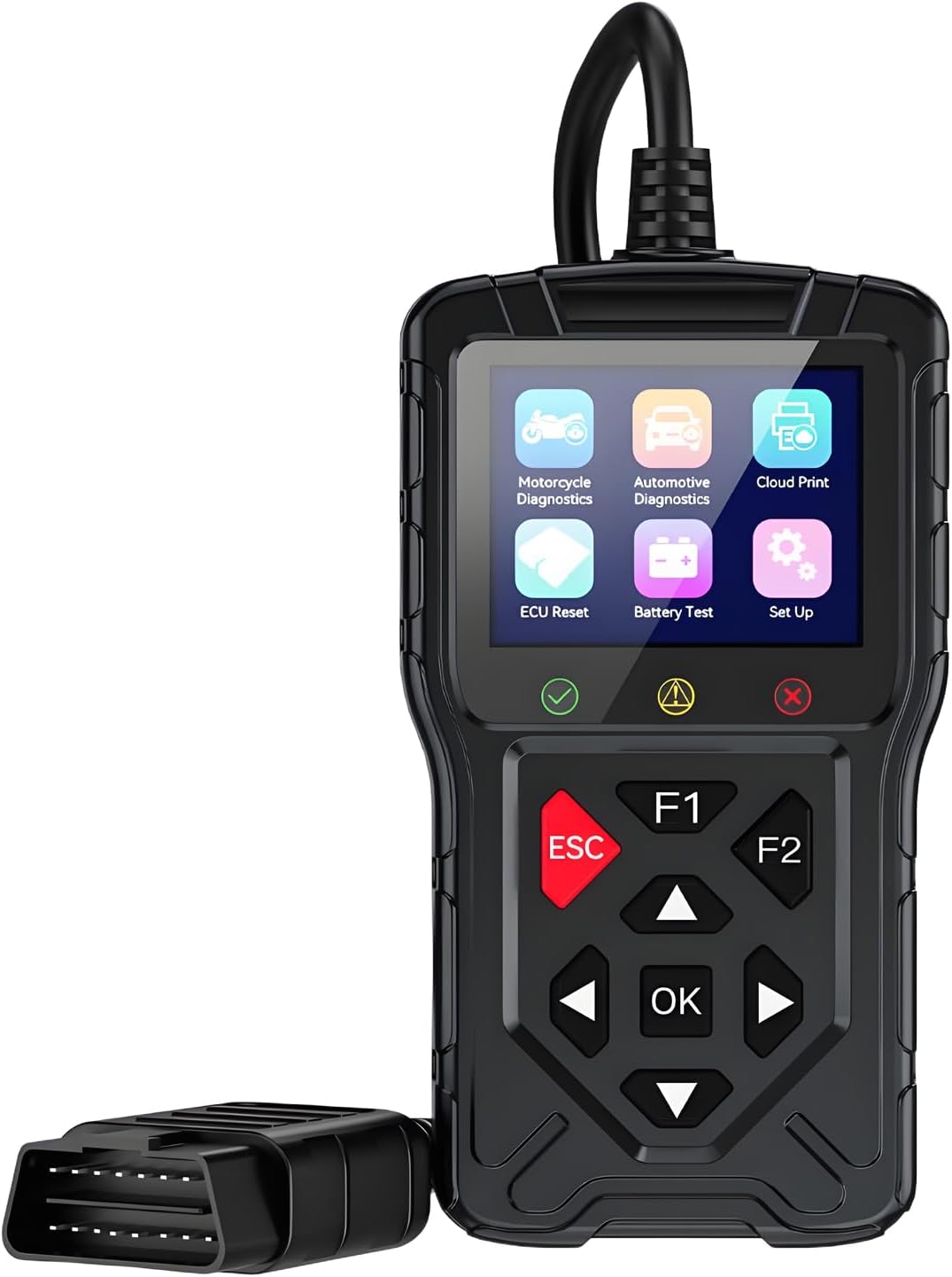 M60 OBD2 Scanner, 2-in-1 Car & Motorcycle Code Reader
