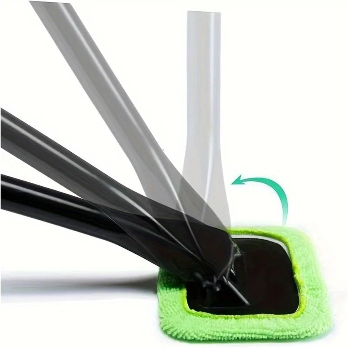 Car Front Windshield Defogging Brush Dust Removal Car Cleaning Tool Long Handle Household Glass Clean Brushes(Dark blue)