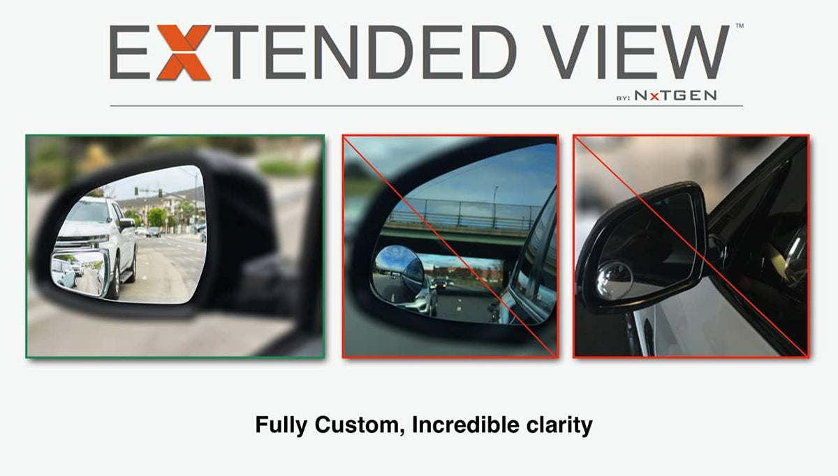 Blind Spot Mirrors- Compatible with 14-24 BMW X3 Extended View - 2 Piece Set (Left & Right)