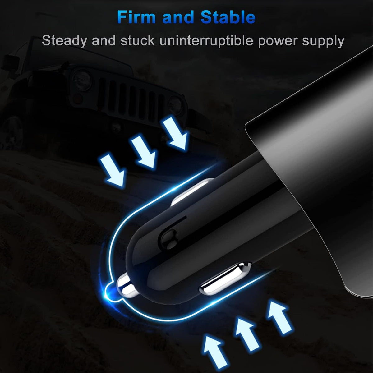 LIHAN 3 USB Car Charger,Fast Charging,Cigarette Lighter Adapter