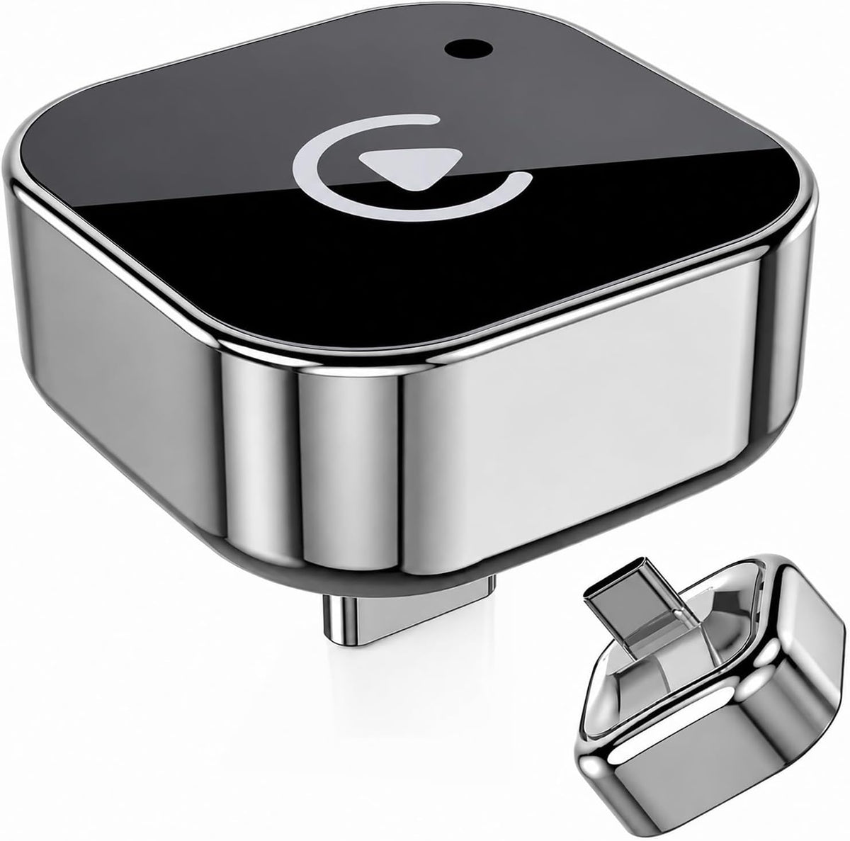 Wireless CarPlay Adapter, Mini USB-C Dongle with 5GHz WiFi, Converts Wired to Wireless CarPlay & Android Auto, Plug & Play, Auto Reconnect, No Lag, for 2016+ Cars, USB-A Adapter Included