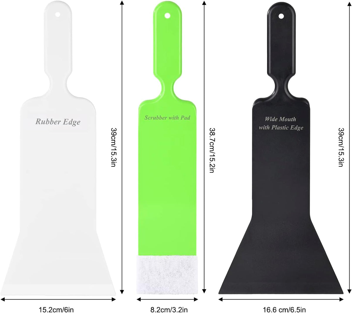 EHDIS Window Tint Bulldozer Squeegee Scrubber Paddle Squeegee, Long Handle Flat Glass Bulldozer Tint Tool for Car Front Windows Rear Glass Cleaning, Auto Window Tinting Car Glass Film Installation