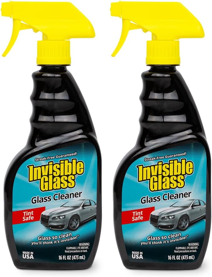 Invisible Glass 92163-6PK Premium Glass Cleaner Spray for Car Windshields and Windows – Automotive and Home Window Cleaner – Streak-Free, Ammonia-Free, Tint-Safe – 16 fl oz (Pack of 6)