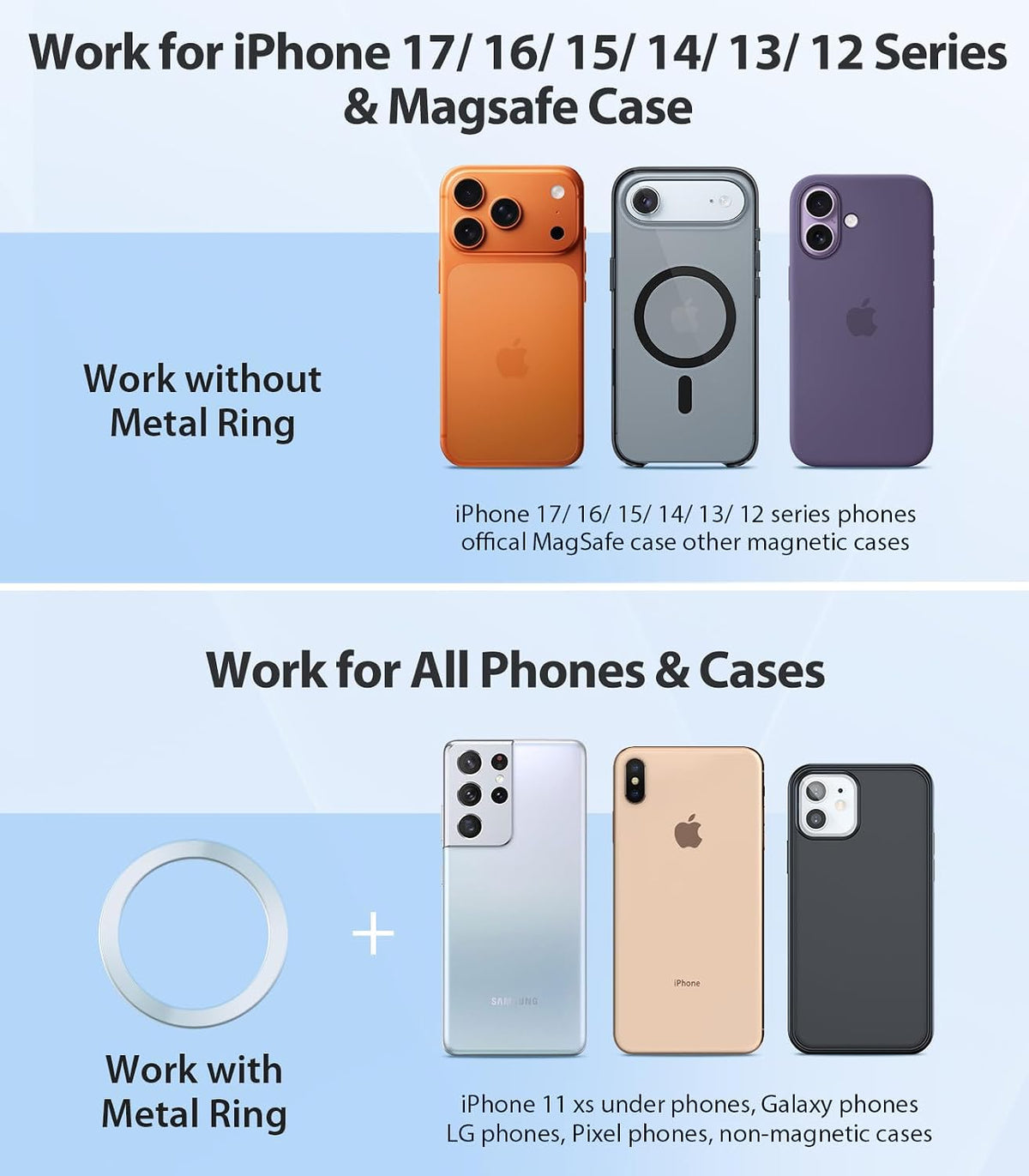 VICSEED for MagSafe Car Mount [Upgraded Strongest Magnet Power] Magnetic Phone Holder for Car Vent 360 Adjustable Magnetic Car Phone Holder Mount for iPhone 18 Pro Max 17 16 15 14 13 12 Plus Mini