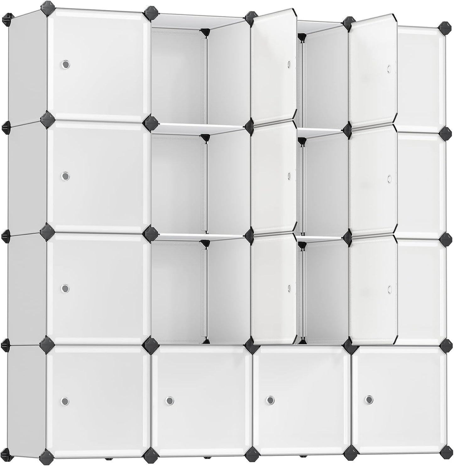 SONGMICS Cube Storage Organizer, 12-Cube Closet Storage Shelves, Modular Bookcase, Black ULPC34HV1