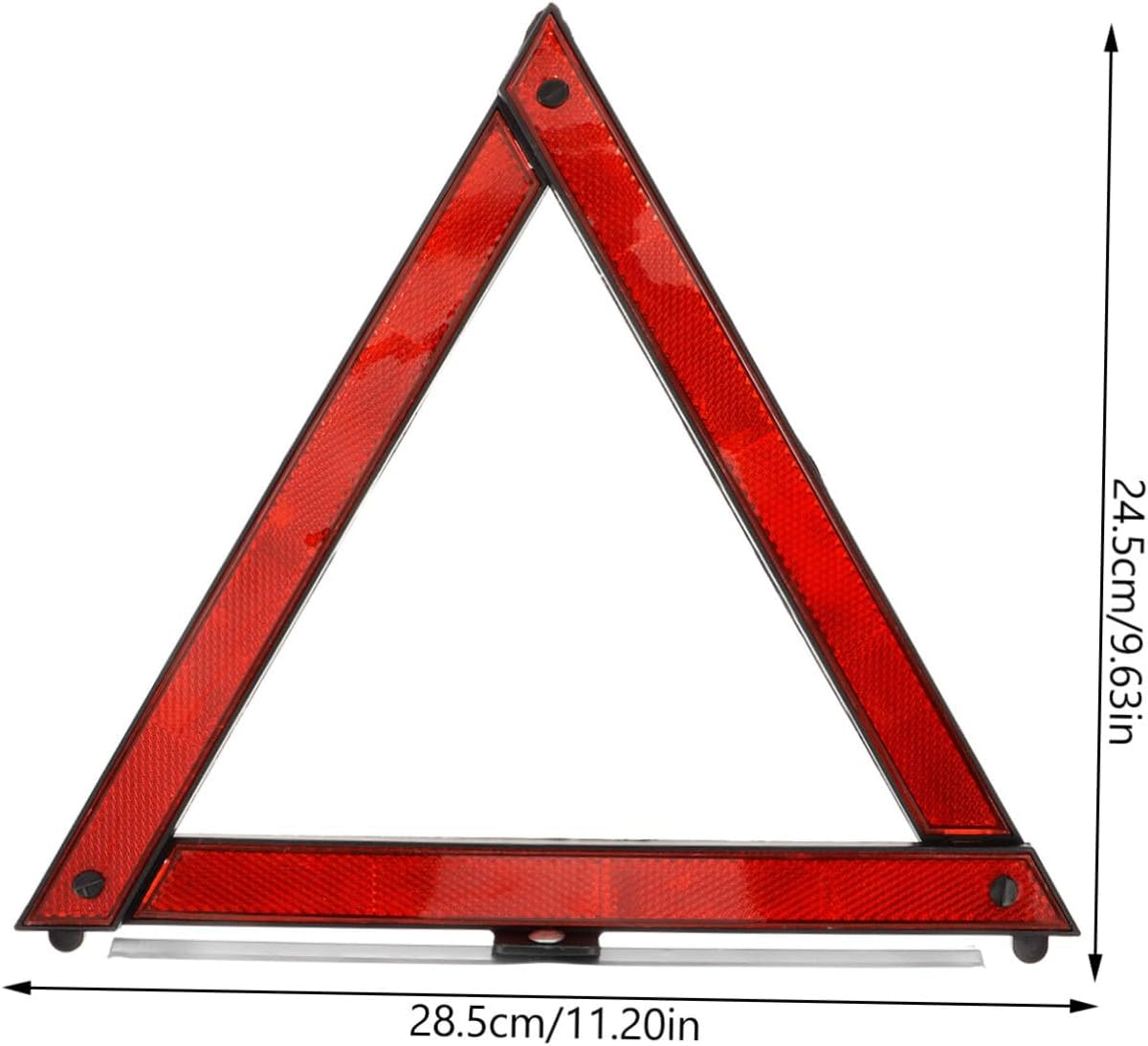 3pcs Reflective Safety Triangle Signs for Roadside Emergency Parking