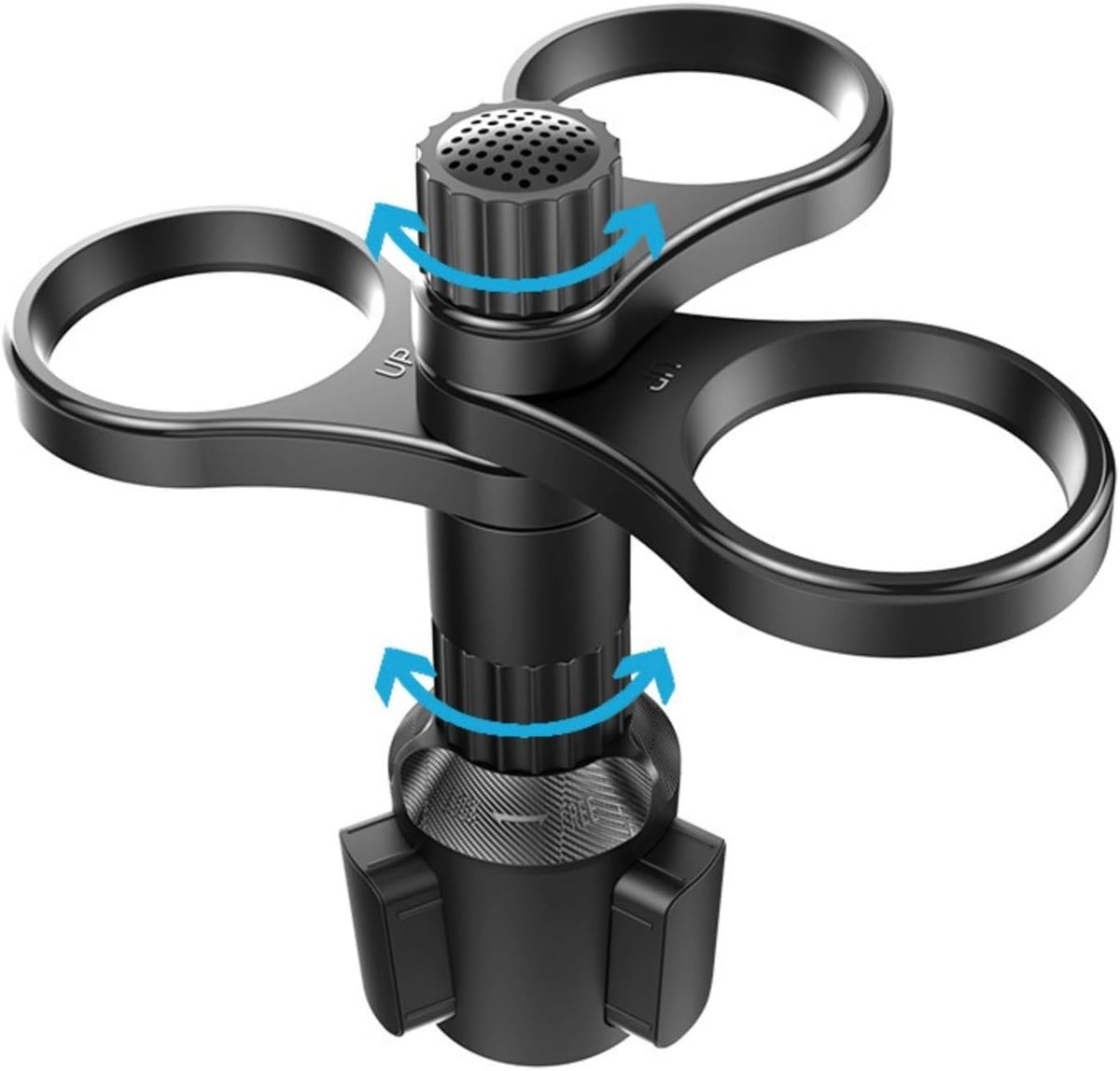 Multi-Cup Car Holder Expander, 3-Cup Vehicle Cup Holder Organizer, Adjustable Auto Drink Caddy for Cars Trucks SUVs
