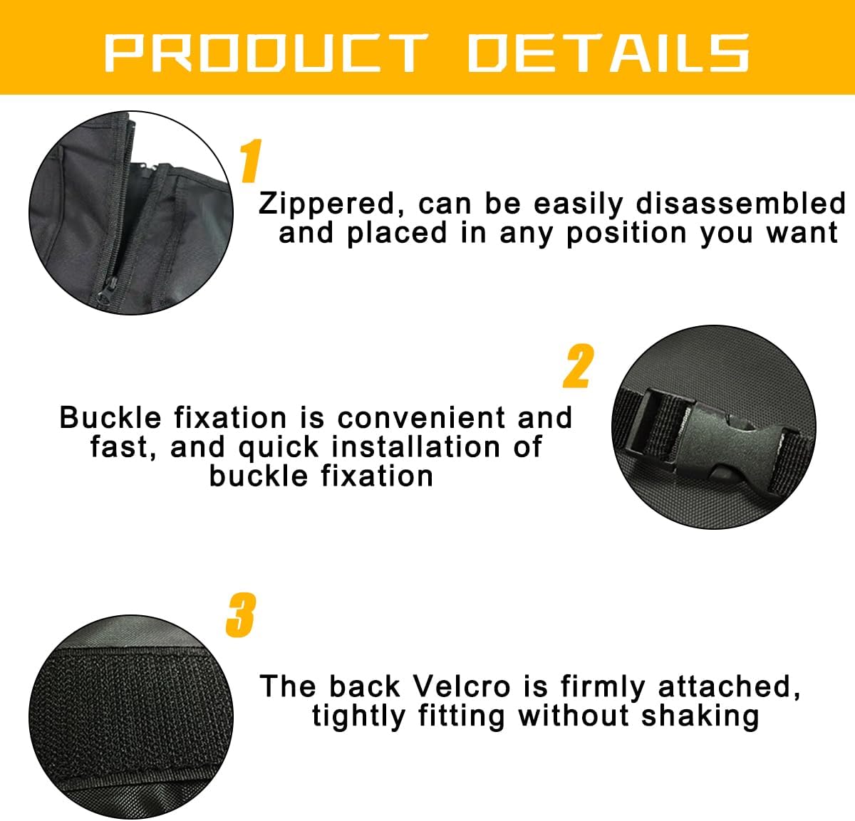Mandark Car Trunk Organizer, Detachable Vehicle Seatback Hanging Storage Container with Zippers, Large Capacity Waterproof Auto Seat Back Trunk Bag Accessories, Universal for Most Vehicles (Gray)
