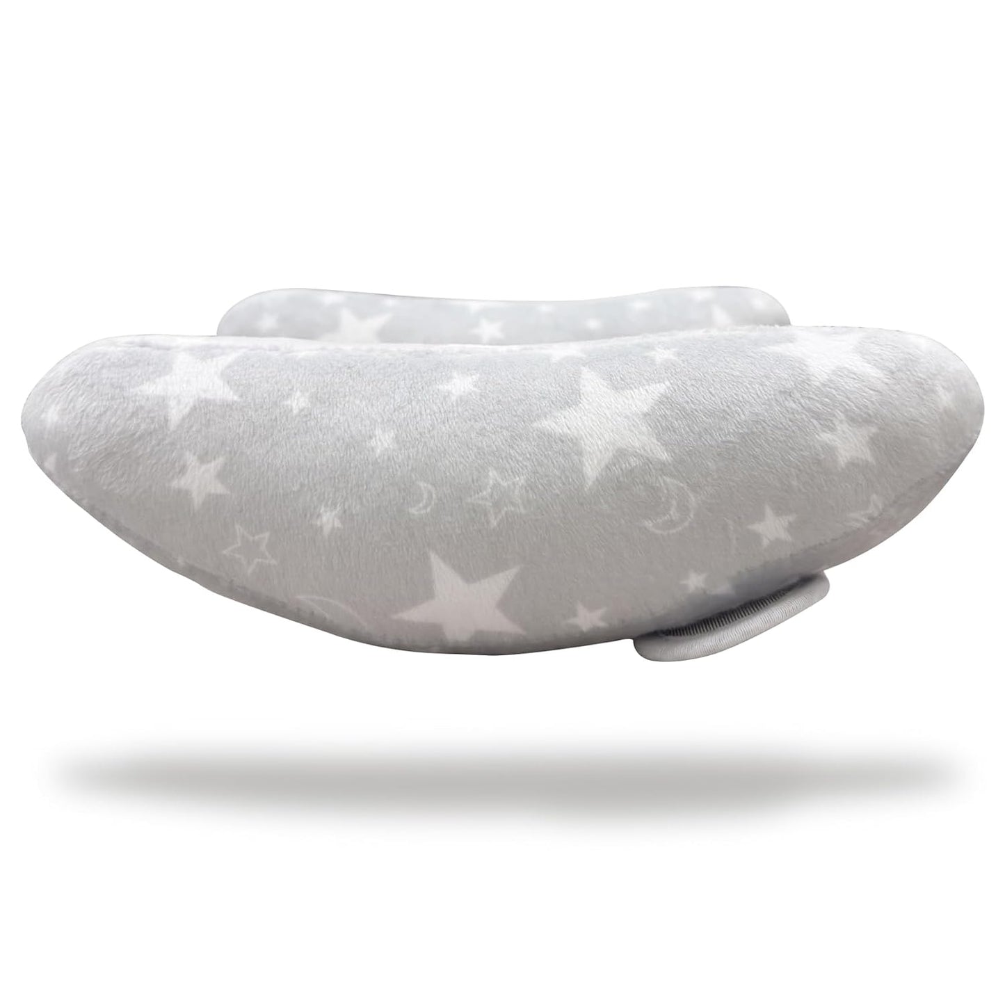 Infant Travel Pillow, Adjustable Baby Head Neck Support Cushion for Car Seat and Stroller - Comfortable and Lightweight Baby Travel Pillow, with Moon and Star Pattern