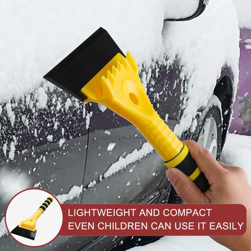 12.4" Ice Scraper for Car Windshield Snow Frost Ice Removal Tool Snow Scraper with Foam Handle for Cars Trucks Window