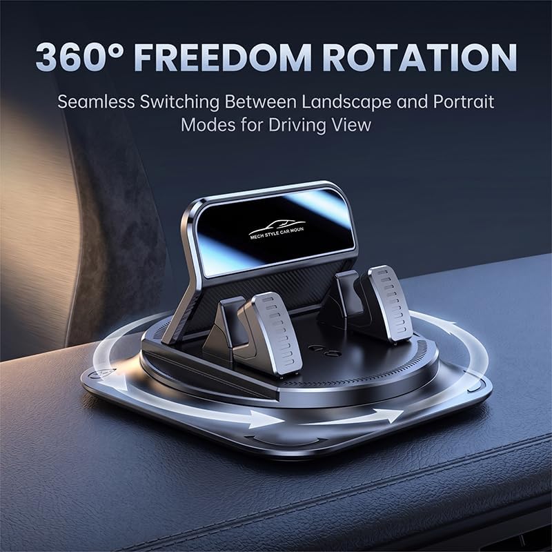 MENDED Car Phone Holder 360 Degree Rotation Dashboard Mount 2026, 3PCS