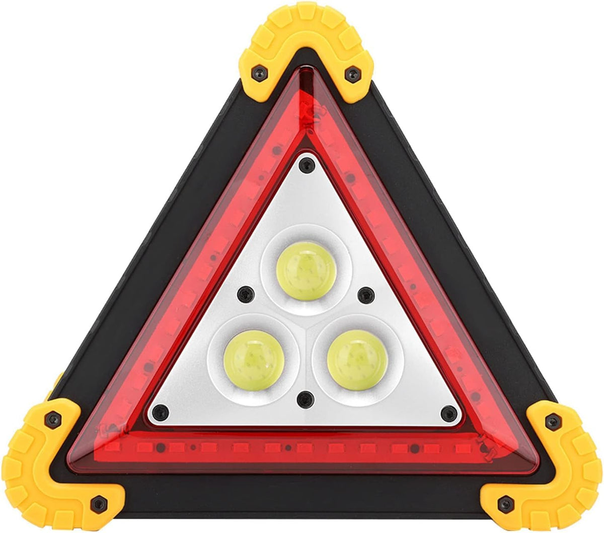 Multifunctional Emergency Warning Triangle, Red LED Warning Light - High Visibility Safety Sign for Car Emergency Situations
