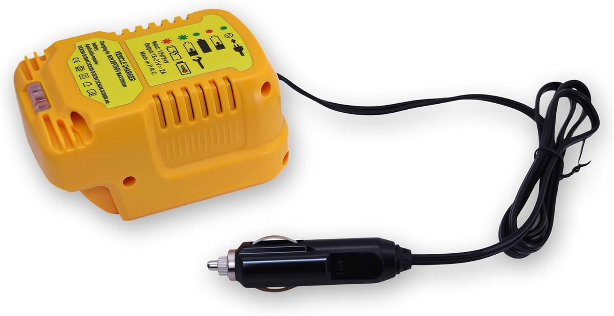 Car Battery Charger Compatible with Dewalt 20V/60V Batteries for DCB207 DCB201 DCB204 DCB203 DCB200 DCB606 DCB609 DCB612 etc