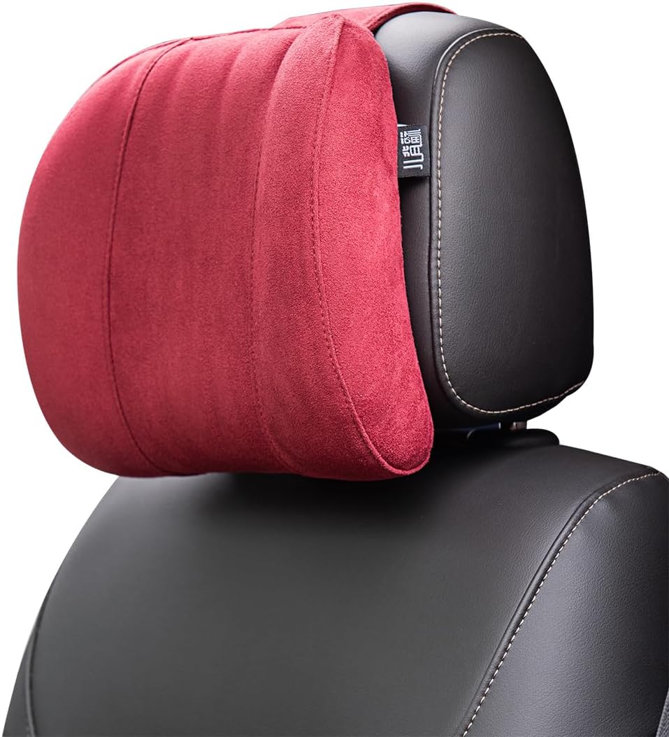 Forbell Premium Memory Foam Car Neck Pillow with Washable Cover - Provides Comfortable Neck Support for Driving and Travel 1pc(Black)