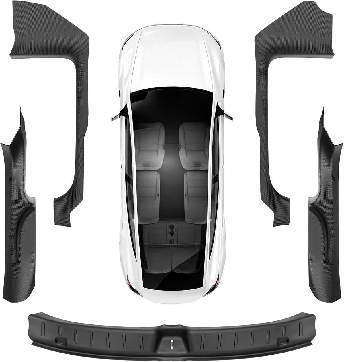 8PCS Door Sill Protector for Tesla Model Y Juniper [Anti-Kick]