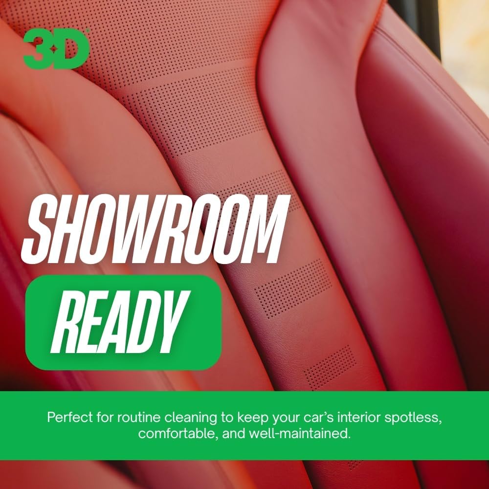3D LVP Interior Cleaner - Removes Dirt, Grime, Grease, Oil & Stains from Leather, Vinyl & Plastic - Great for Seats, Steering Wheels, Door Panels, Dashboards - Car, Office, Home Use - 1 Gallon