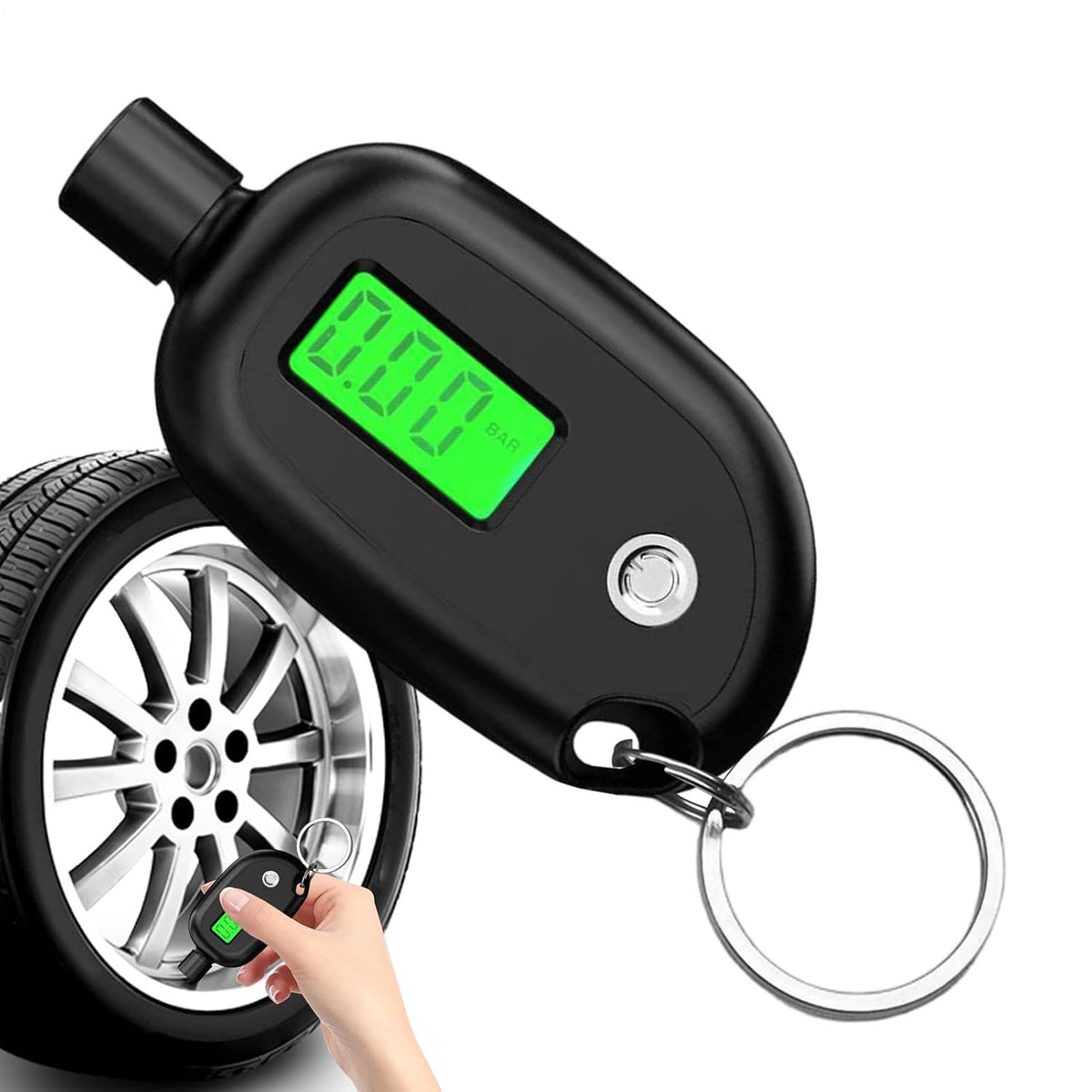 Digital Tire Pressure Gauge 0.5 Accuracy Checker
