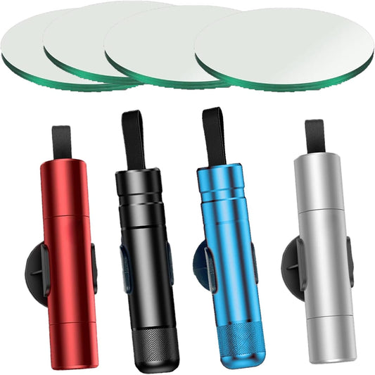 4PCS Safe Hammer Car Escape Tool and Seatbelt Cutter, Multifunctional Personal Safety Tool, Safe Hammer Glass Breaker for New Cars (4PCS-B)