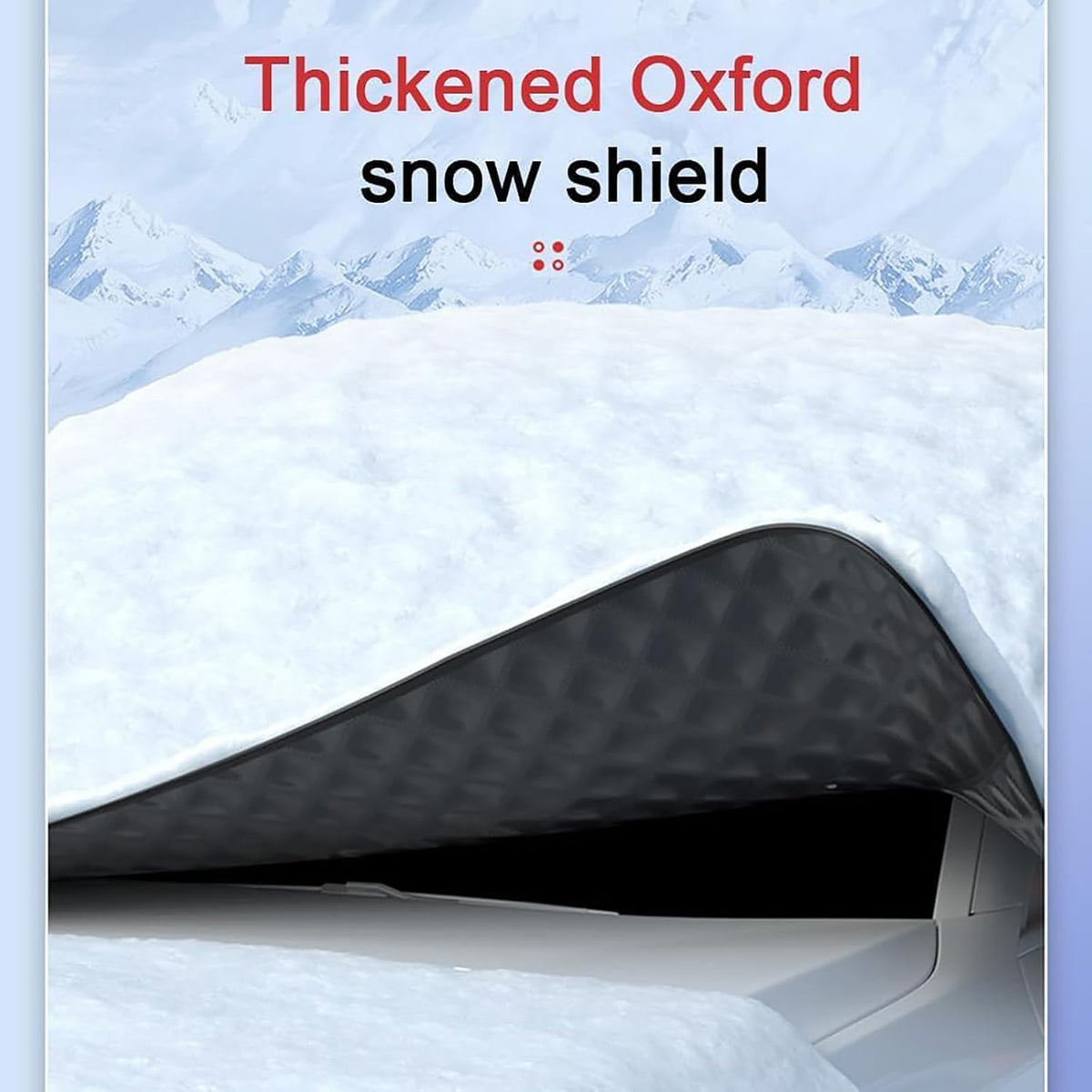 Car Windshield Snow Cover for Toyota RAV4 2025 2024 2023-2019 LE XLE Hybrid, Winter Magnetic Front Windscreen Anti-Snow Cover Frost Shield with Side Mirror Covers Exterior Accessories