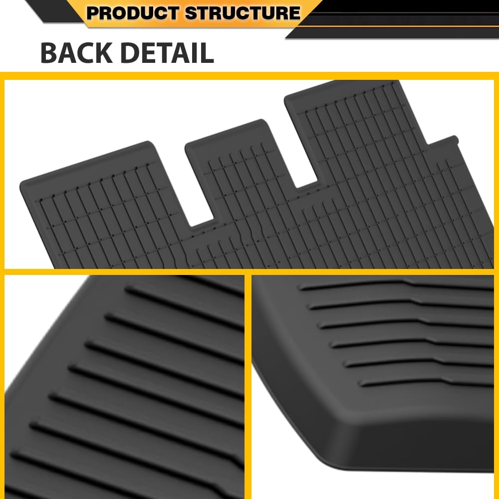 G-PLUS TPE Cargo Liners 6PCS Fit 2024-2025 Tesla Model 3 Highland Full Set