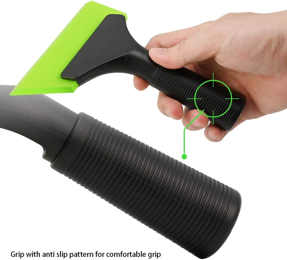 FOSHIO Small Squeegee with 5 Inch Dark Blue & Green Rubber Blade Mini Wiper Window Tinting Tools for Mirror Glass Window Cleaner with Non-Slip Handle, 2 Pack