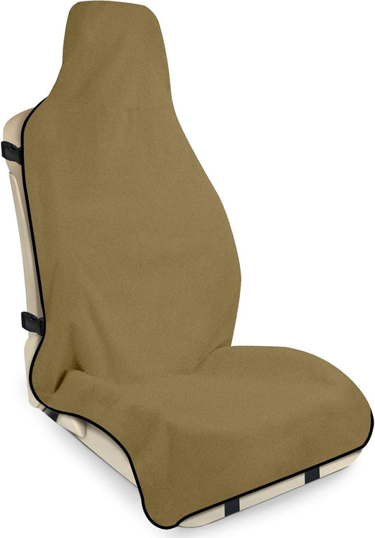 Waterproof Car Seat Cover Towel, Non-Slip, Brown, 1pc
