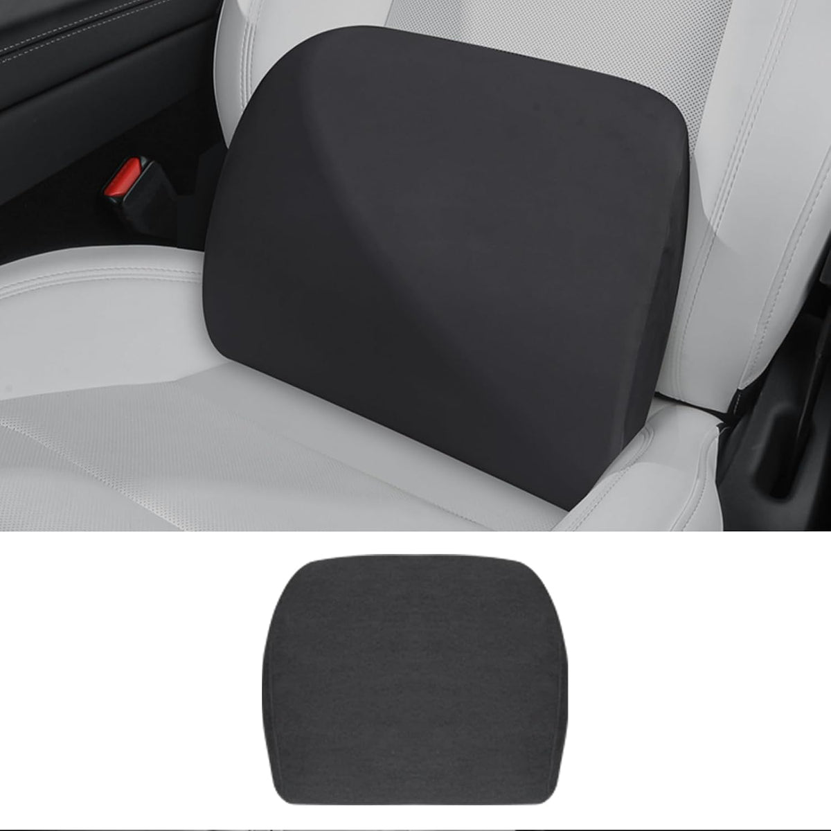 Memory Foam Lumbar Support Pillow for Tesla Black 1pc