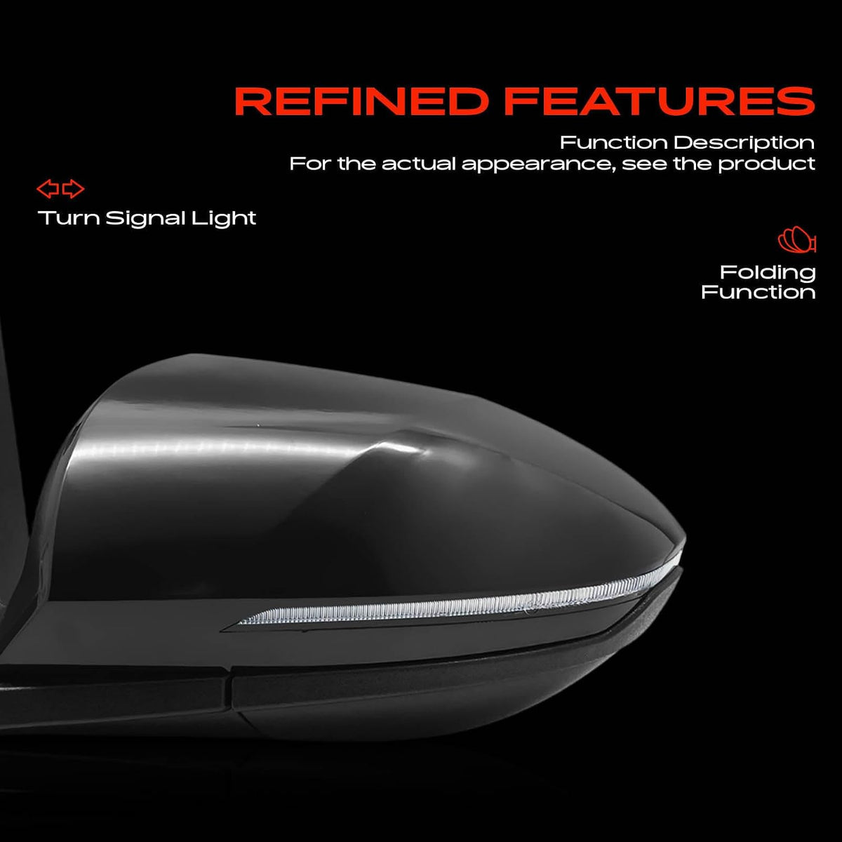 A-Premium Driver Side Power Door Mirror Compatible with Hyundai