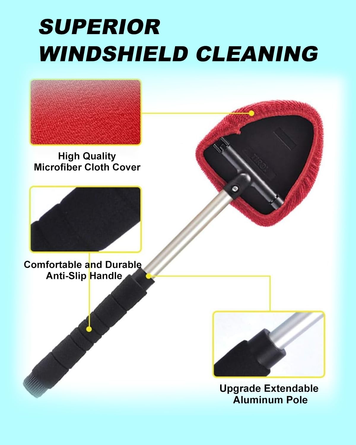Windshield Cleaner Tool, Car Inside Windshield Cleaner Tool