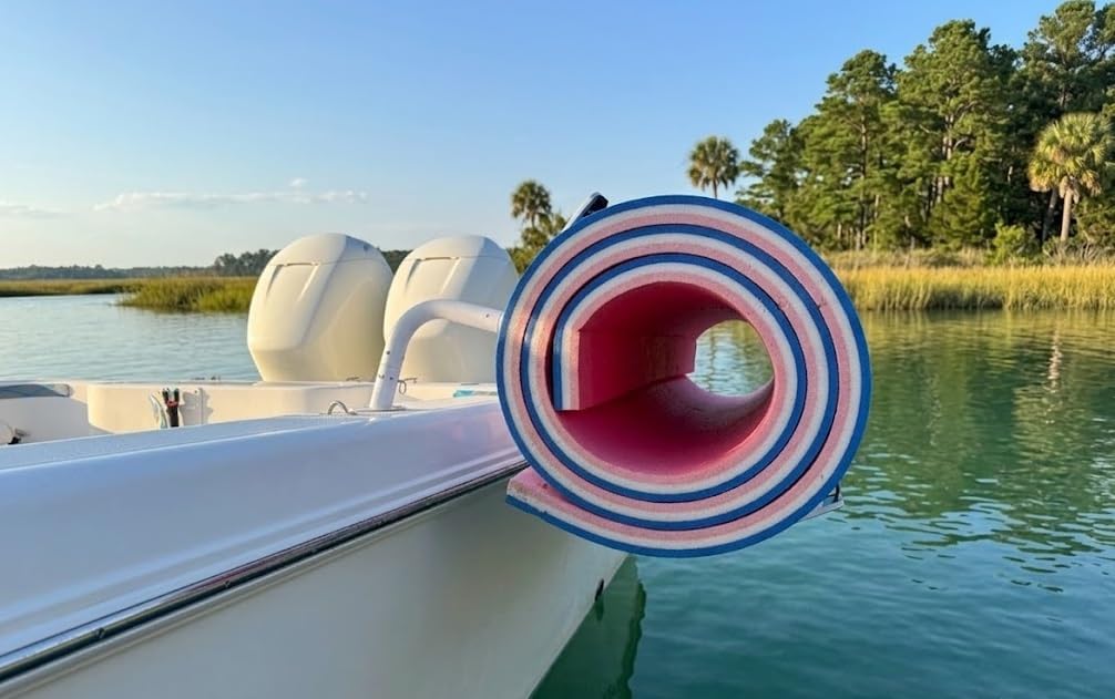 Gunnel Side Boat Rod Holder Floating Water Mat Rack Travel Storage WMR-S