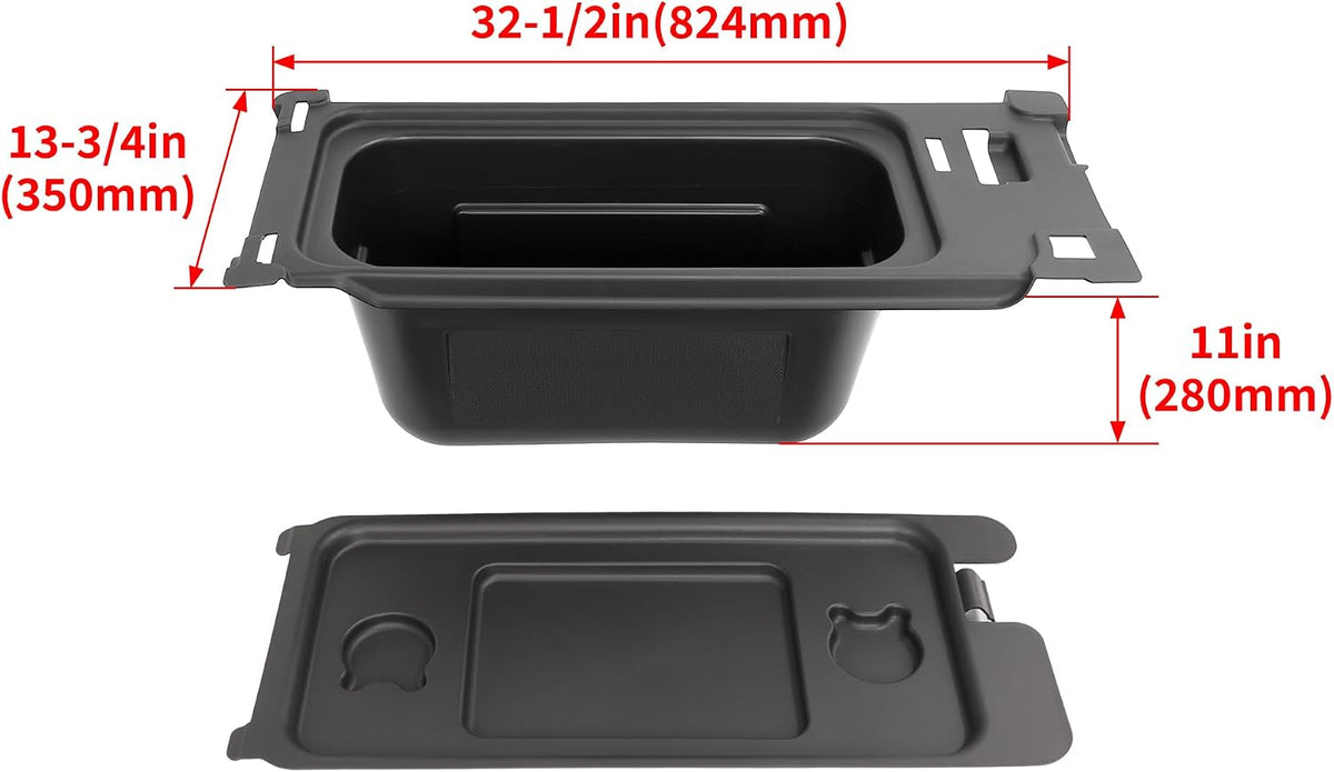 HECASA Underseat Storage Box Compatible with 15-26 MULE PRO-FXR FXT FX DXT
