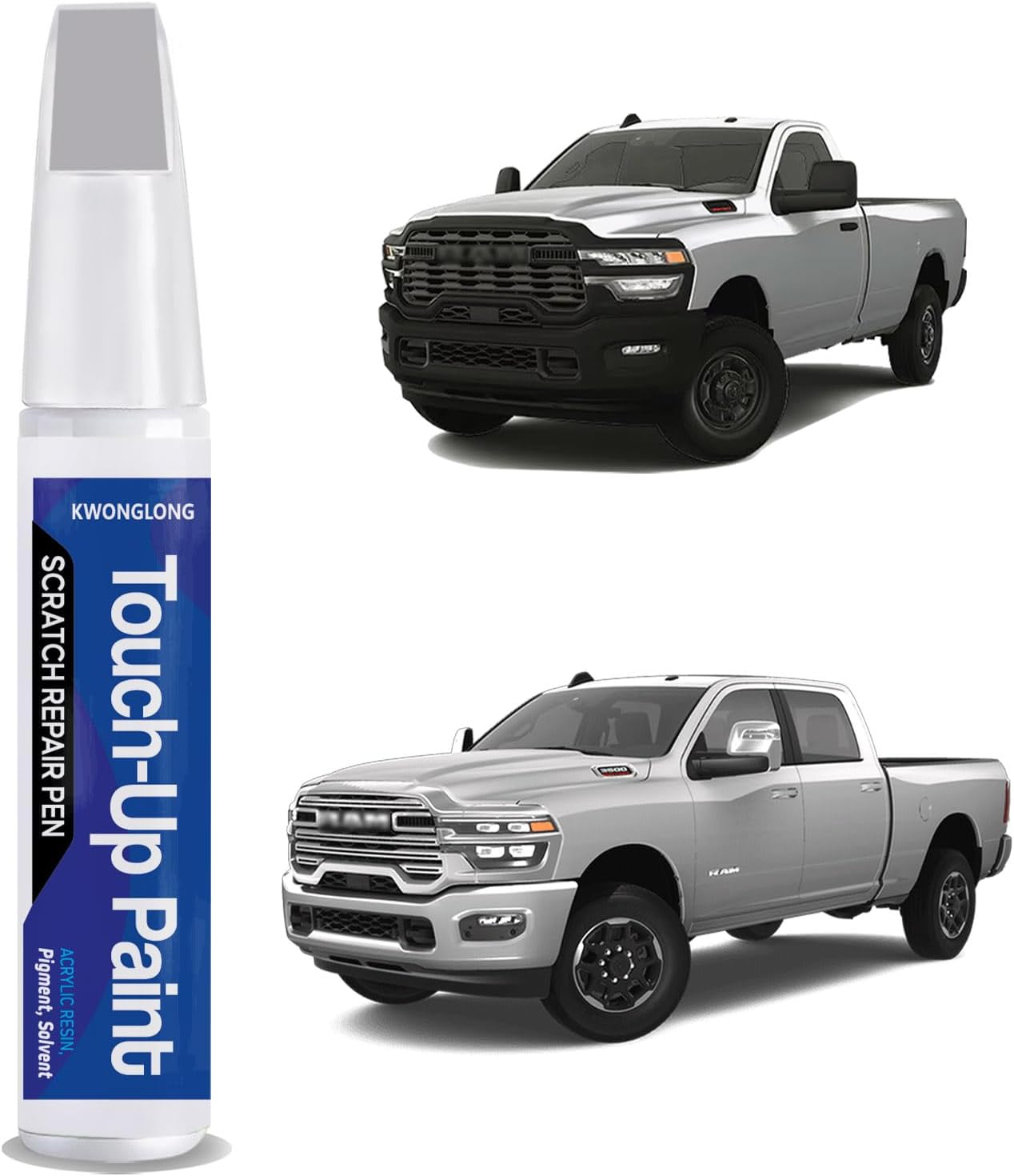Black PX8 Touch Up Paint Compatible with RAM, 2-in-1 Car Paint Scratch Repair Pen, Quick & Easy Solution to Repair