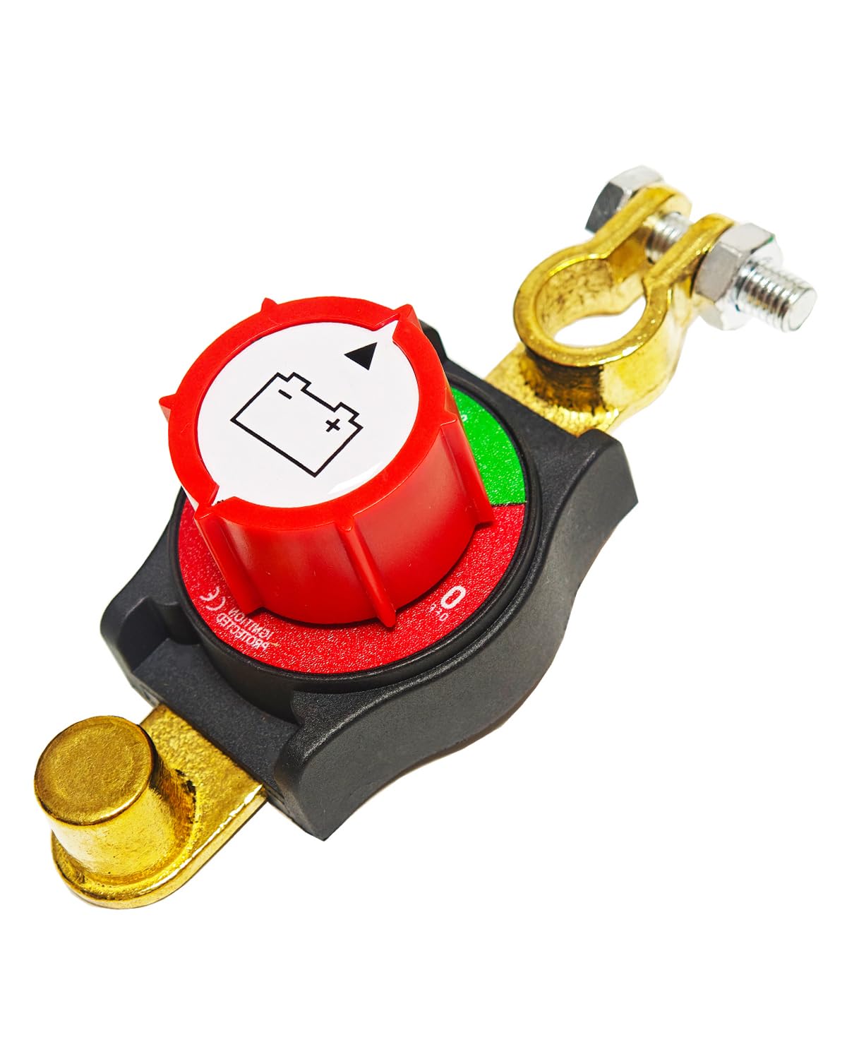Negative Battery Quick Disconnect, 12V-48V Heavy Duty Top Post Terminal Switch 300A High Current On-Off Kill Switch Power Cut Master Isolator for Car Vehicle RV ATV Boat Marine Trailer