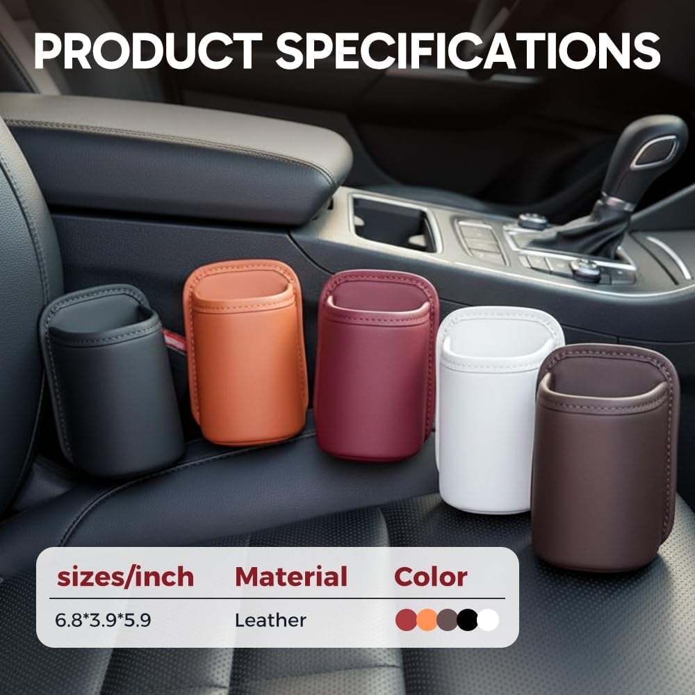 Car Door Cup Holder, Clip On Drink Holder Vehicle Door Storage Organizer (Black)